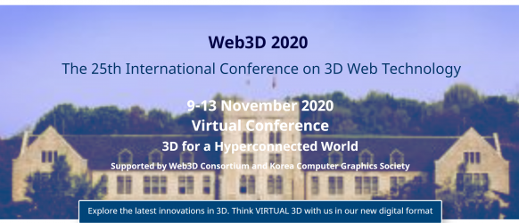 Web3D 2020 Virtual Conference Web3D 2020 Virtual Conference